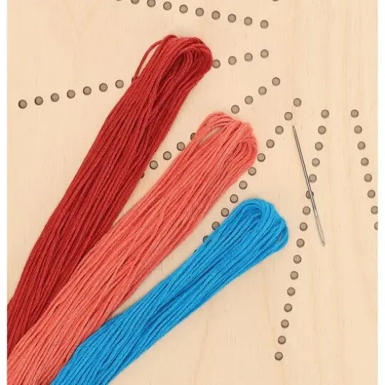 Leisure Arts&reg; Starburst Stitched String Art Shadow Box Kit {4}