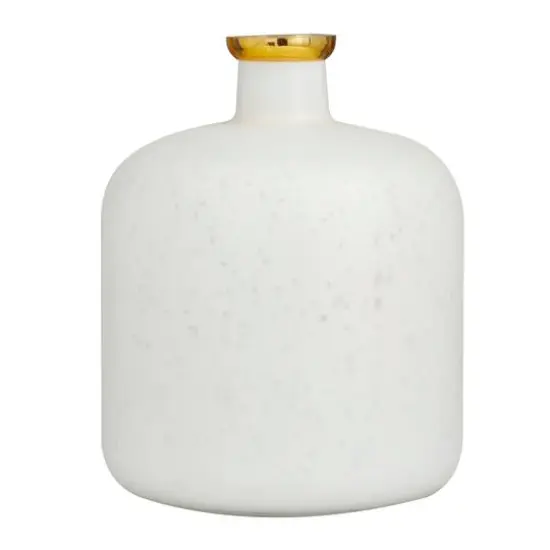 White Glass Glam Vase, 12" x 10" x 10" {6}