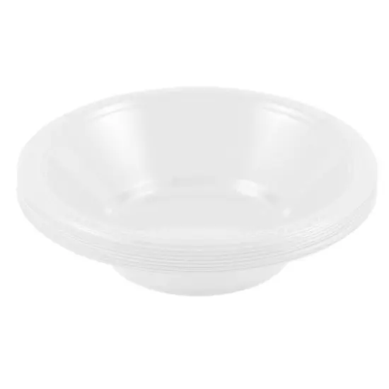 JAM Paper 7" Plastic Bowls, 20ct. Clear {4}