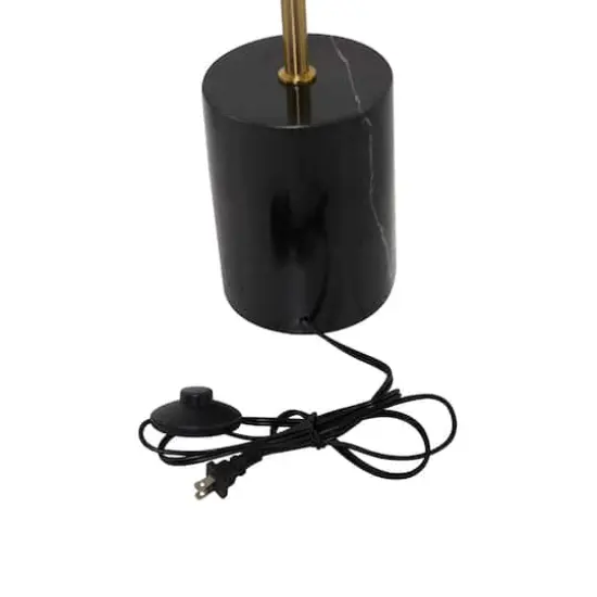 Black Metal Contemporary Floor Lamp, 14" x 14" x 62" {5}