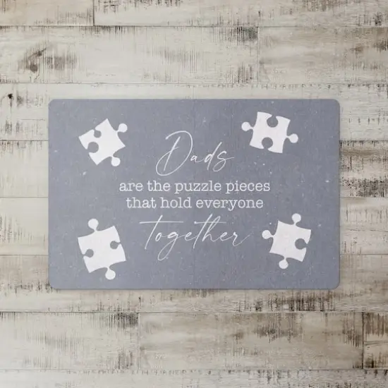 Dads Are the Puzzle Pieces Floor Mat {3}