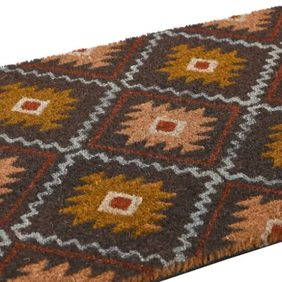 Hello Honey&reg; Multicolor Geometric Print Coir Doormat {8}