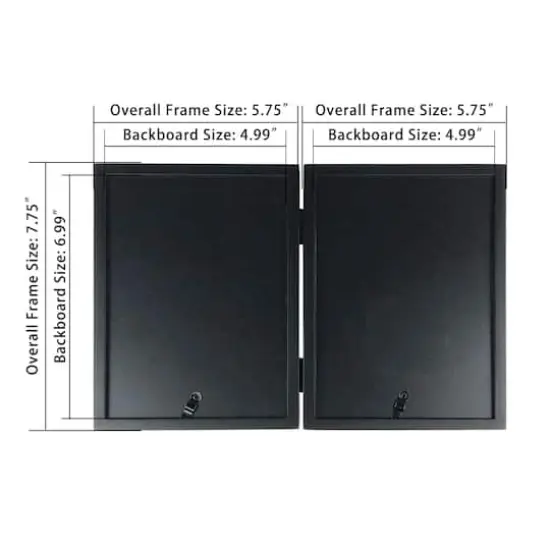 Simply Essentials&trade; 2 Opening Hinged Frame by Studio D&eacute;cor&reg; Black {7}