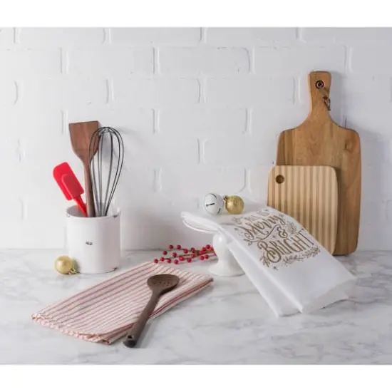 DII&reg; Assorted Merry & Bright Christmas Dishtowel Set {5}