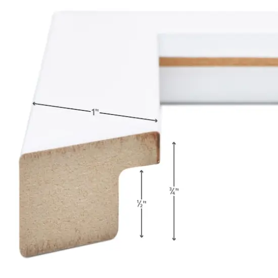 Craig Frames Essentials Satin White Picture Frame {3}