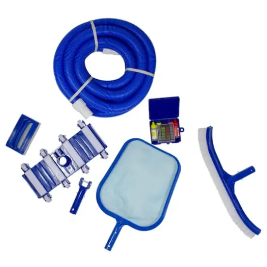 Pool Central 7-Piece Blue Assorted Pool Maintenance Cleaning Kit {1}