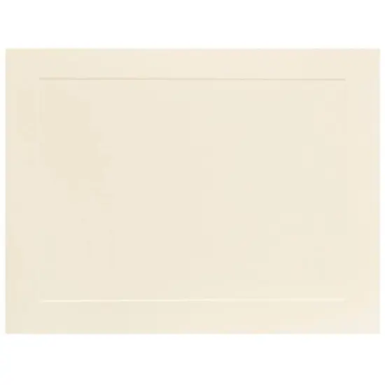JAM Paper 4.25" x 5.5" Ivory Panel Blank Flat Note Cards {1}