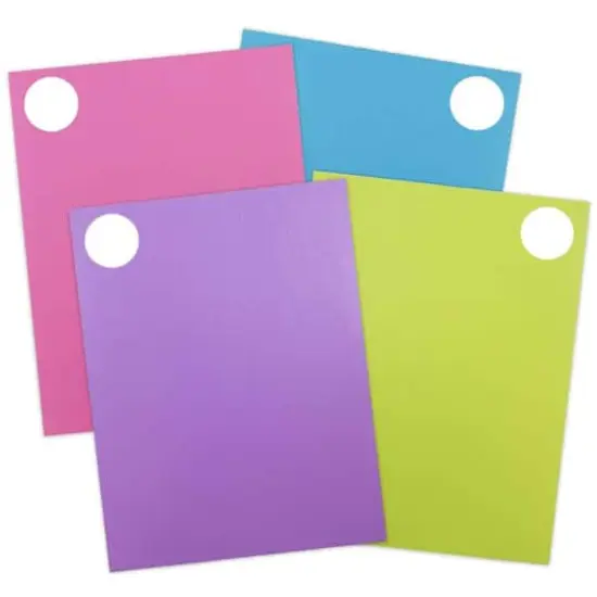 JAM Paper 1.66" Fashion Colors Circle Label Sticker Seals, 4 Packs of 120 {1}