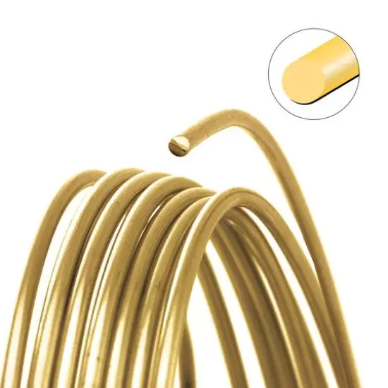 The Beadsmith&reg; Wire Elements&trade; 20 Gauge Tarnish Resistant Soft Temper Wire, 75ft. Gold {5}