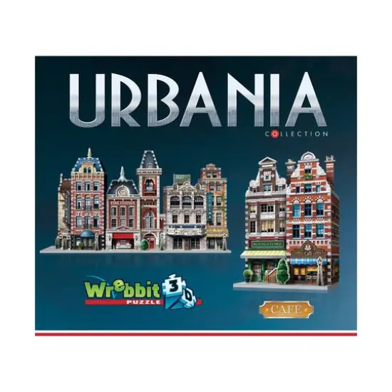 Urbania Collection - 4 3D Puzzles: Hotel, Cinema, Cafe, and Fire Station: 1165 Pcs {11}