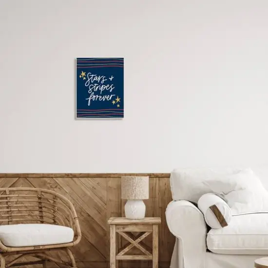 Stupell Industries Stars Stripes Forever Americana Independence Day Wall Plaque Art {3}