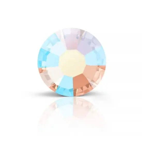 Preciosa MAXIMA SS20 Aurora Borealis Flatback Czech Crystals, 144ct. Light Peach AB {1}