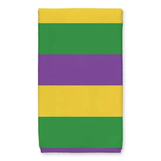 Mardi Gras Stripes Tea Towel Set {4}