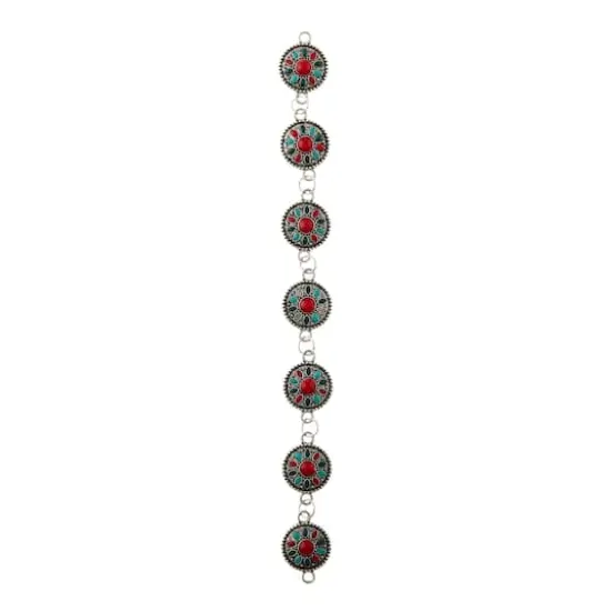 Multicolor Enamel Metal Link Beads, 15mm by Bead Landing&trade; {4}