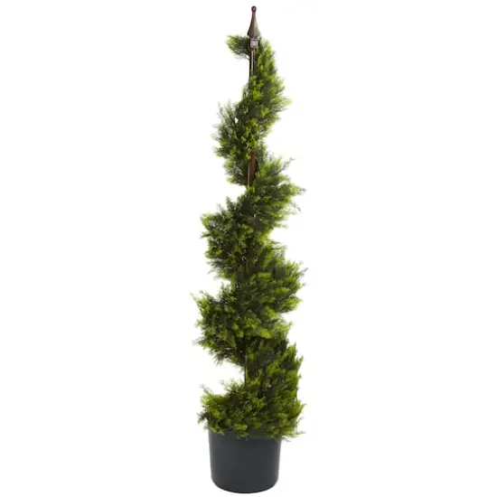4ft. Potted Cypress Spiral Tree {1}