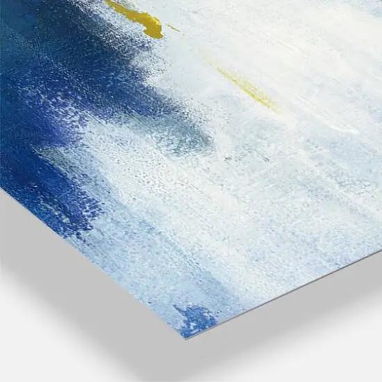 Designart 'Blue Glam Texture Ii Modern Multipanel Wall Clock {4}