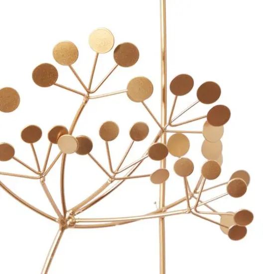 28" Gold Modern Floral Wall D&eacute;cor {6}