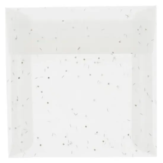 JAM Paper 6.5" x 6.5" Square Translucent Vellum Envelopes, 25ct. Heavy Metal {1}