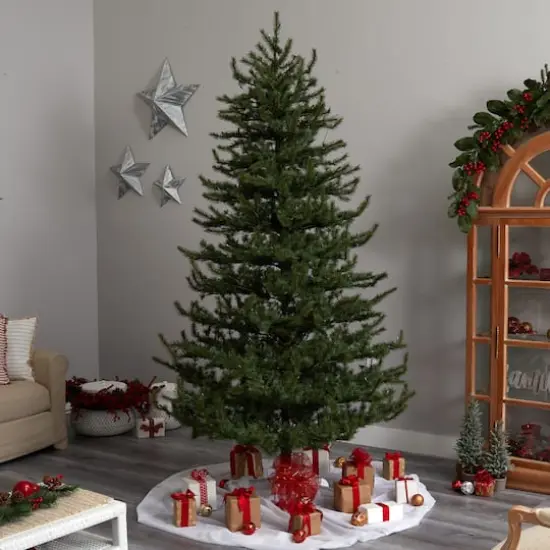 9ft. Pre-Lit Vancouver Mountain Pine Artificial Christmas Tree, Clear Lights {9}