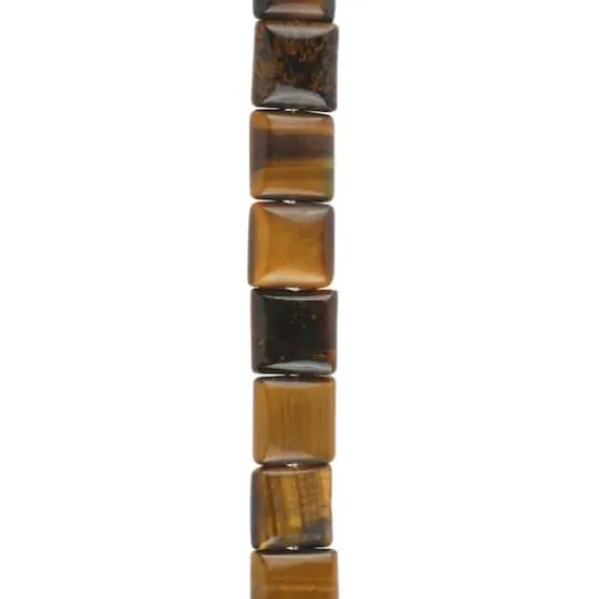 Tiger's Eye Square Beads, 8mm by Bead Landing&trade; {1}