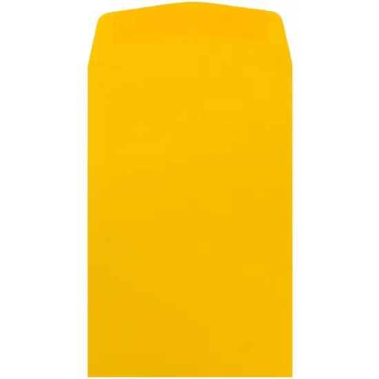 JAM Paper 6" x 9" Sunflower Yellow Open End Catalog Premium Envelopes {3}