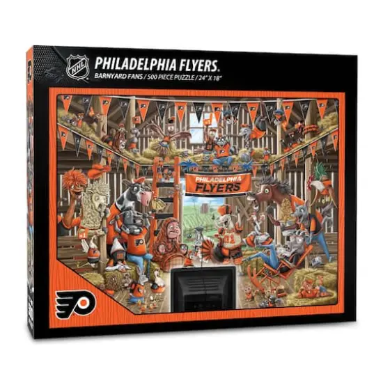 NHL Barnyard Fans 500 Piece Puzzle Philadelphia Flyers {1}
