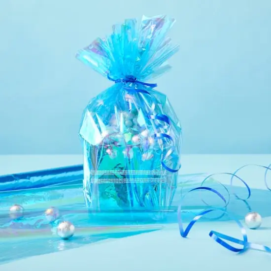 Iridescent Packaging Wrap by Celebrate It&trade; Blue {3}