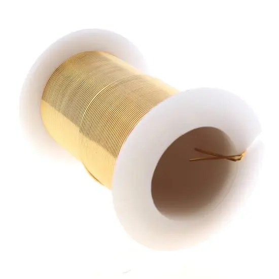 The Beadsmith&reg; Wire&trade; Elements 24 Gauge Tarnish-Resistant Wire Brass {4}