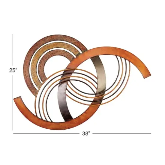 Multicolor Abstract Semi Circle Wall Accent {6}