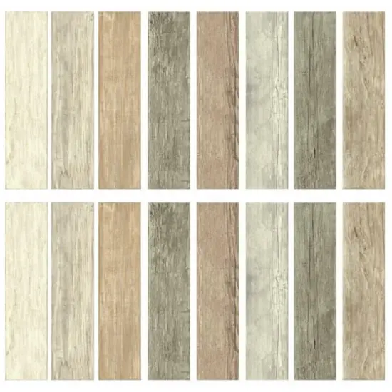 Roommates Distressed Barn Wood Plank Peel & Stick Giant Wall Decals {1}