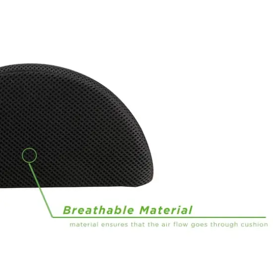 Mind Reader Black Foam Multi-Purpose Cushion {5}