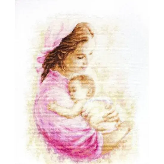 Luca-s Mother And Child Counted Cross Stitch Kit {1}