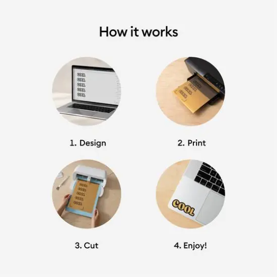 Cricut&reg; Gold Printable Vinyl, 10ct. {5}