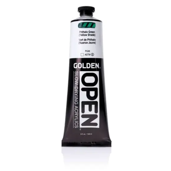 Golden&reg; OPEN&trade; Slow-Drying Acrylics, 5oz. Phthalo Green (Yellow Shade) {1}