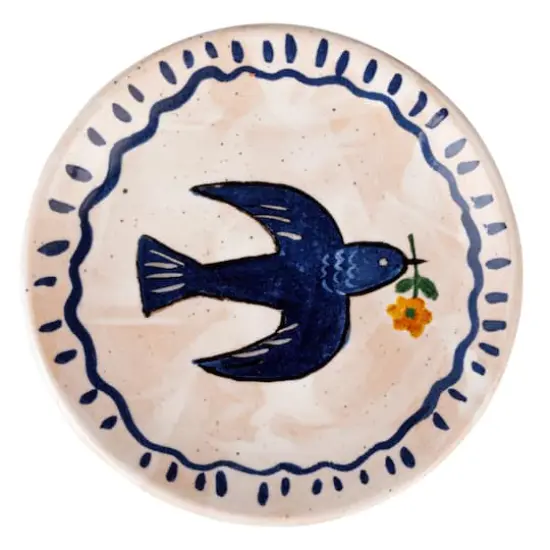 Hello Honey&reg; 6" Enchanted Fauna Series Hand-Painted Stoneware Plate Set {10}