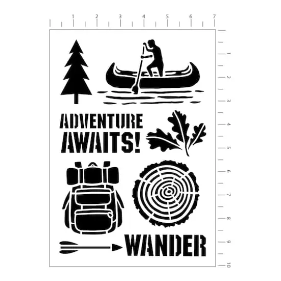 Outdoor Plastic Stencils, 7" x 10" by Craft Smart&reg; {4}