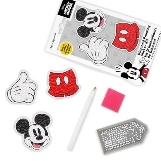 Camelot&reg; Dots DOTZIES&reg; Disney Mickey Icons Diamond Painting Sticker Kit, Round Diamonds {5}