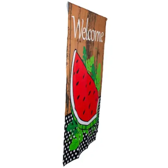 Welcome Watermelon Slice Spring Outdoor House Flag {5}
