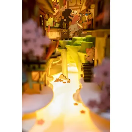 Rolife&reg; Falling Sakura DIY Book Nook Shelf Insert Kit {4}