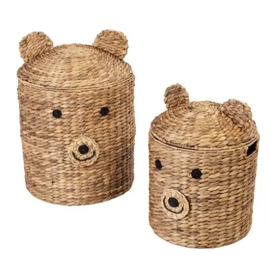 Honey Can Do Bear Shaped Storage Baskets Set {1}