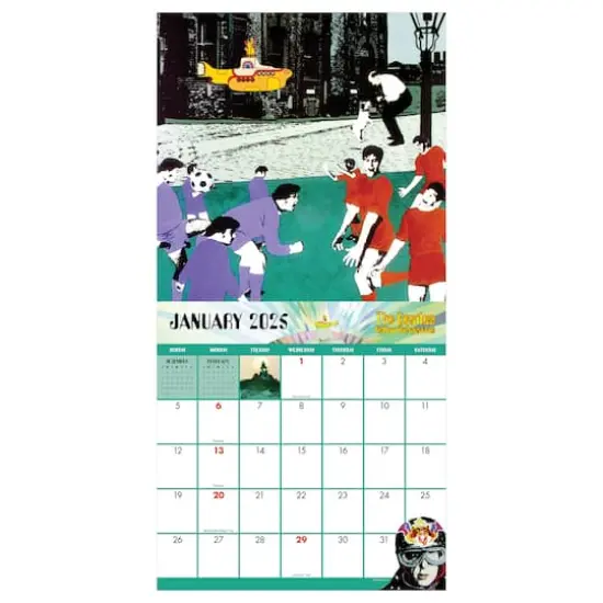 TF Publishing 2025 The Beatles: Yellow Submarine Wall Calendar {4}