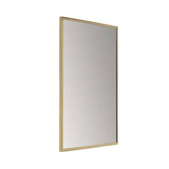 Habitat Laia 30" Golden Rectangular Wall Mirror {5}