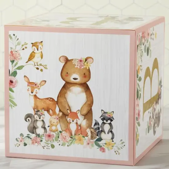 Kate Aspen Pink Woodland Baby Block Box Set, 4ct. {6}