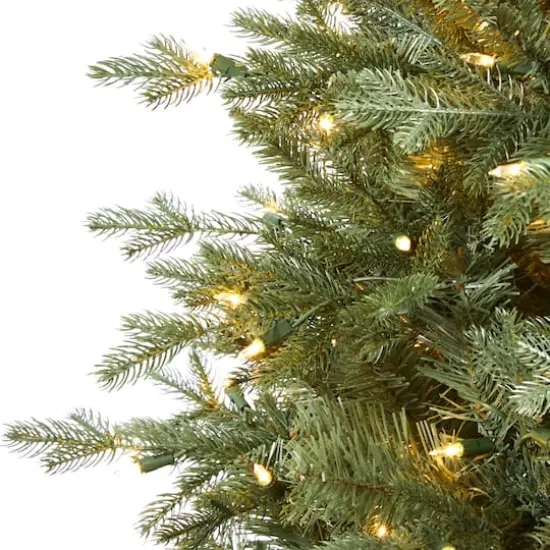 5ft. Pre-Lit New Hampshire Spruce Artificial Christmas Tree, Warm White LED Lights {4}
