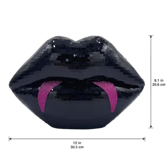 12" Disco Tabletop Vampire Lips by Ashland&reg; Black {4}