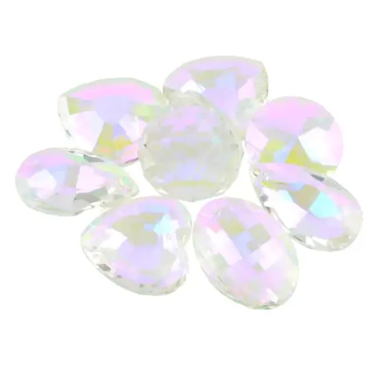 Faceted Glass Rhinestone Pendant Bead Mix by Bead Landing™ Crystal AB {1}