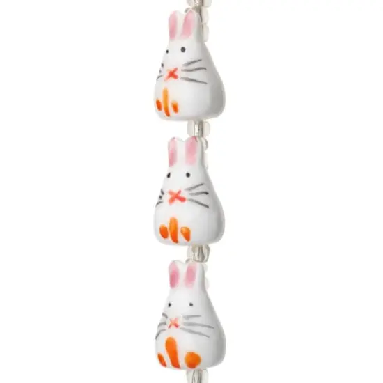 White Rabbit Ceramic Beads, 18mm by Bead Landing&trade; {1}