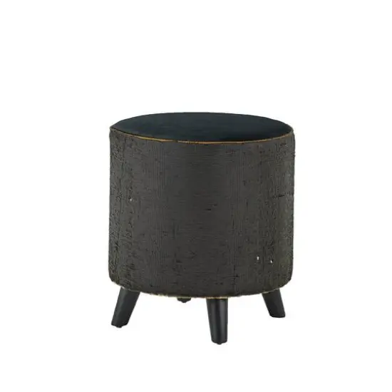 18" Sequin Contemporary Stool Gold/Black {4}