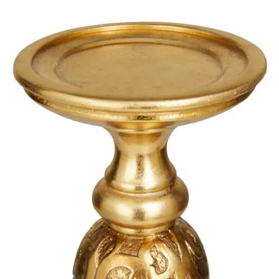 Gold Traditional Candle Holder Set {6}