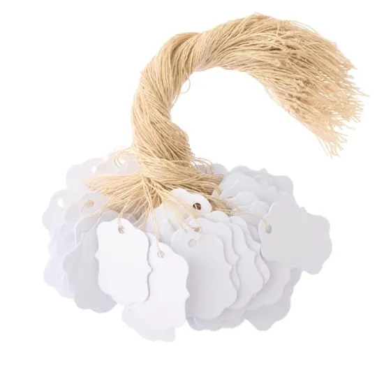 Paper Border Tags by Bead Landing&trade; White {5}